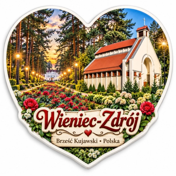 Magnes pamiątkowy Wieniec-Zdrój