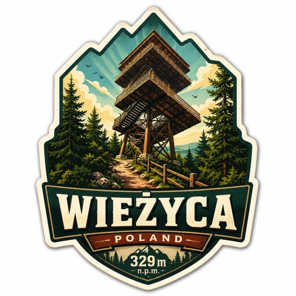 Magnes pamiątkowy Wieżyca