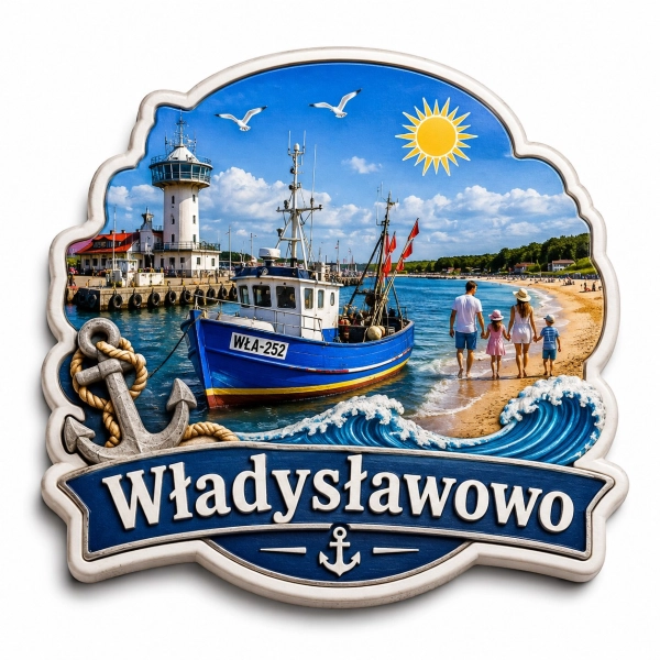Magnes pamiątkowy Port Morski we Władysławowie