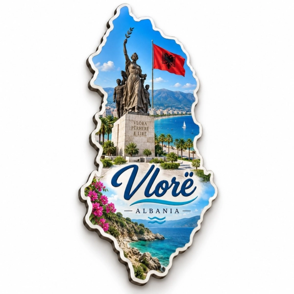 Magnes pamiątkowy Wlora (Vlorë) w Albanii