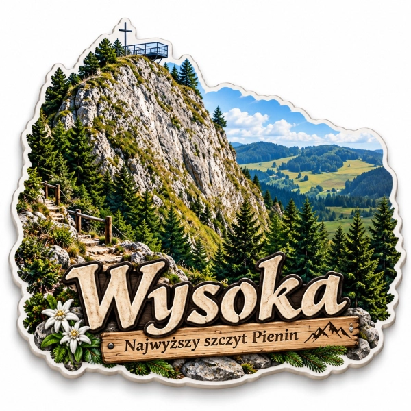 Magnes pamiątkowy Wysoka w Pieninach