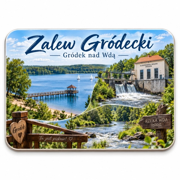 Magnes pamiątkowy Zalew Gródecki