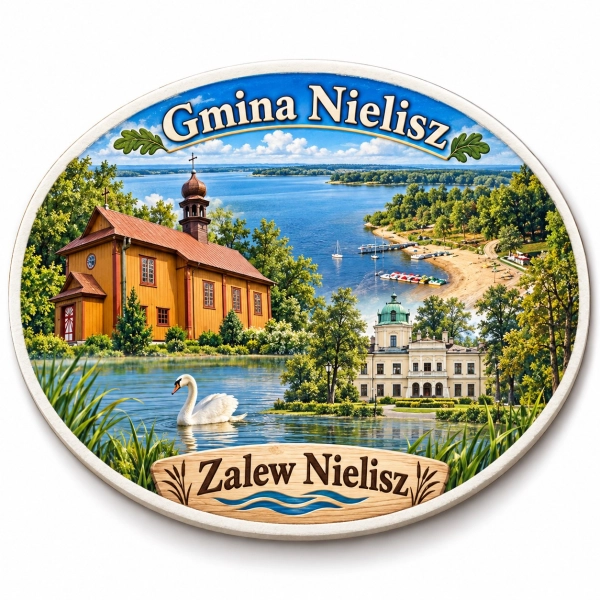 Magnes pamiątkowy Zalew Nielisz