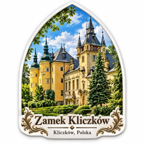 Magnes pamiątkowy Zamek Kliczków