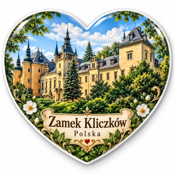 Magnes pamiątkowy Zamek Kliczków