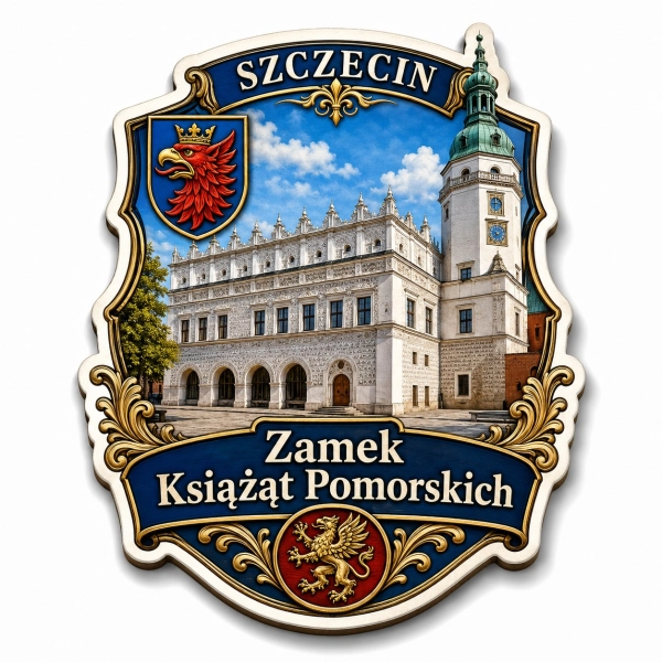 Magnes pamiątkowy Zamek Książąt Pomorskich w Szczecinie