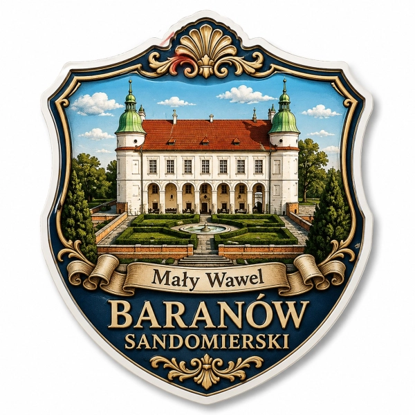 Magnes pamiątkowy z Zamkiem w Baranowie Sandomierskim
