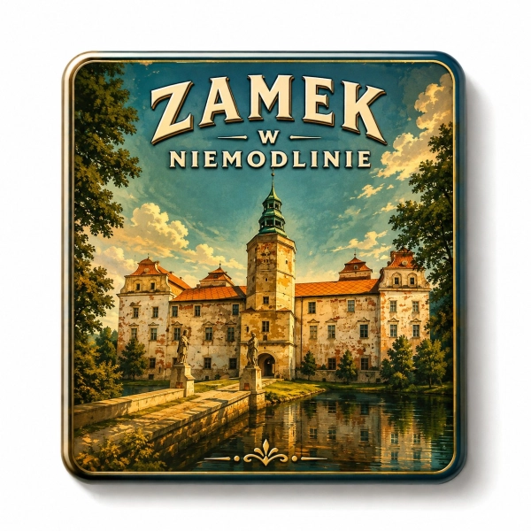 Magnes pamiątkowy przedstawiający Zamek w Niemodlinie
