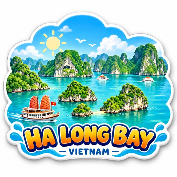 Magnes pamiątkowy zatoka Hạ Long