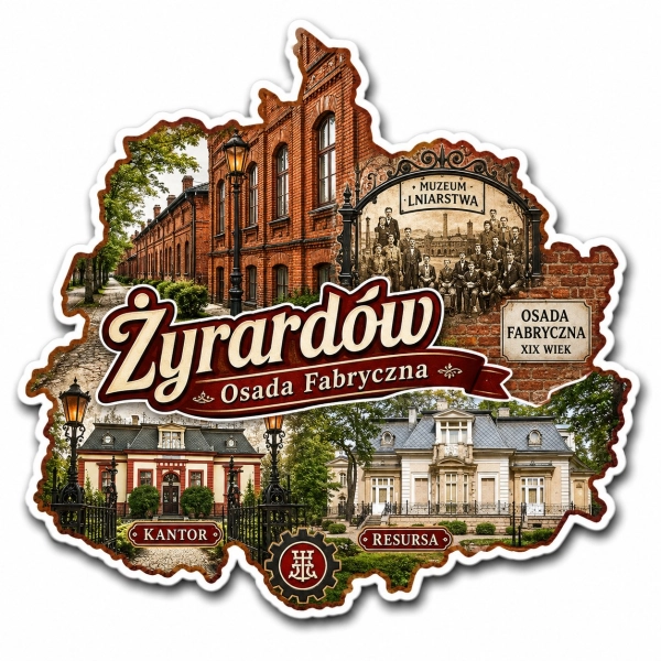 Magnes pamiątkowy Żyrardów – Muzeum i Osada Fabryczna