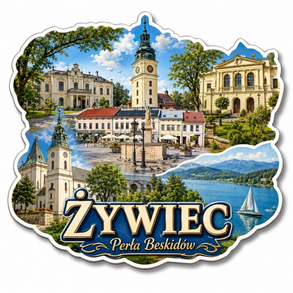 Magnes pamiątkowy Perła Beskidów – Żywiec