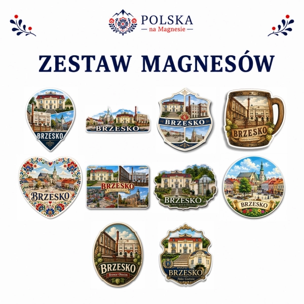 Zestaw magnesów Brzesko