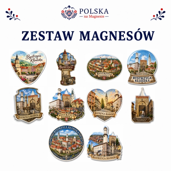 Zestaw magnesów Bystrzyca Kłodzka