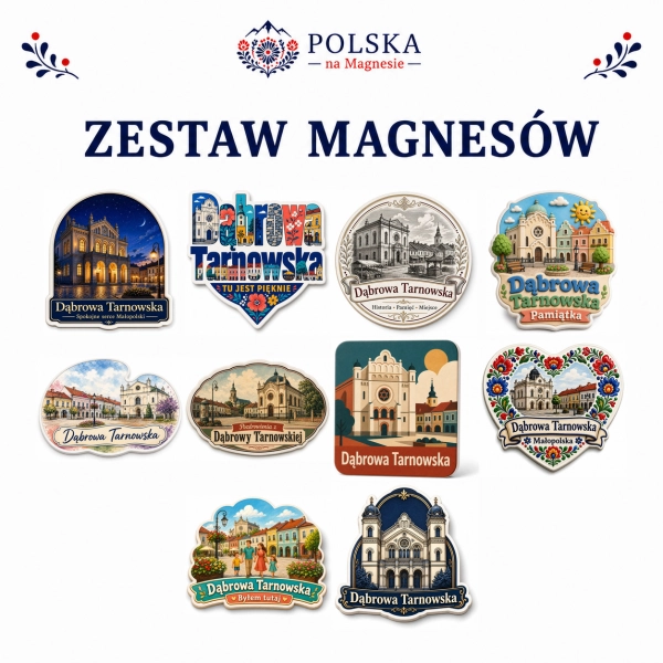 Zestaw magnesów Dąbrowa Tarnowska