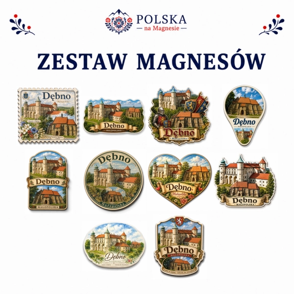 Zestaw magnesów Dębno