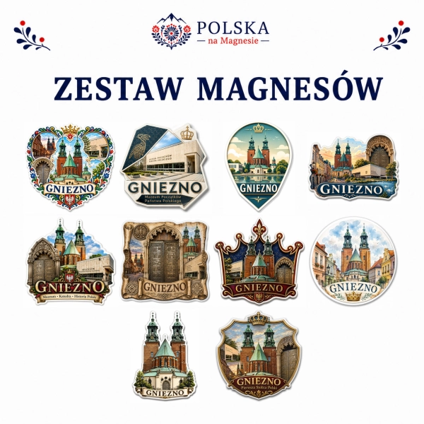 Zestaw magnesów Gniezno