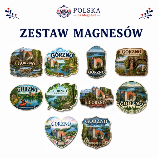 Zestaw magnesów Górzno