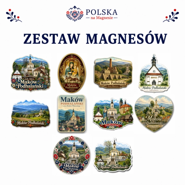 Zestaw magnesów Maków Podhalański