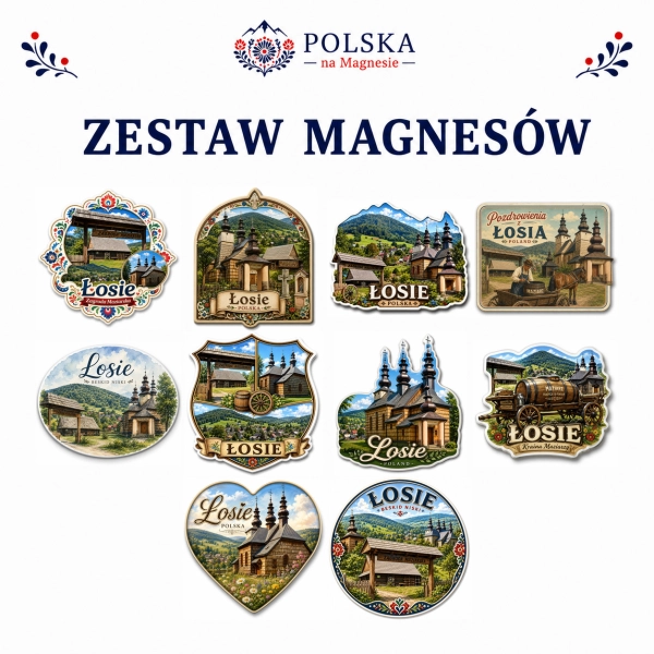 Zestaw magnesów Łosie