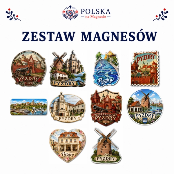 Zestaw magnesów Pyzdry