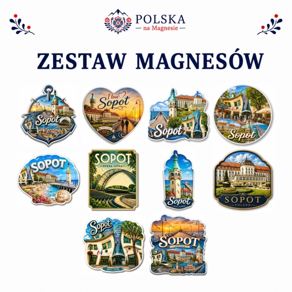 Zestaw magnesów Sopot