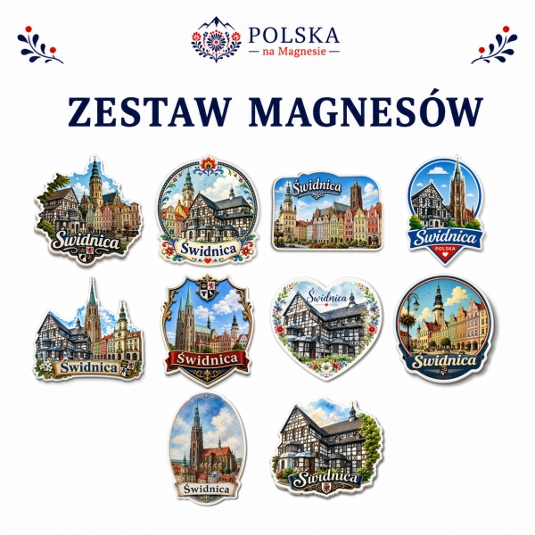 Zestaw magnesów Świdnica