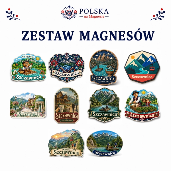 Zestaw magnesów Szczawnica