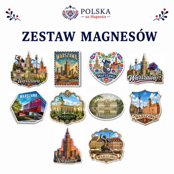 Zestaw magnesów Warszawa