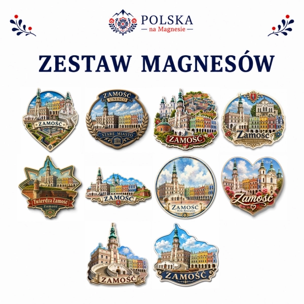 Zestaw magnesów Zamość